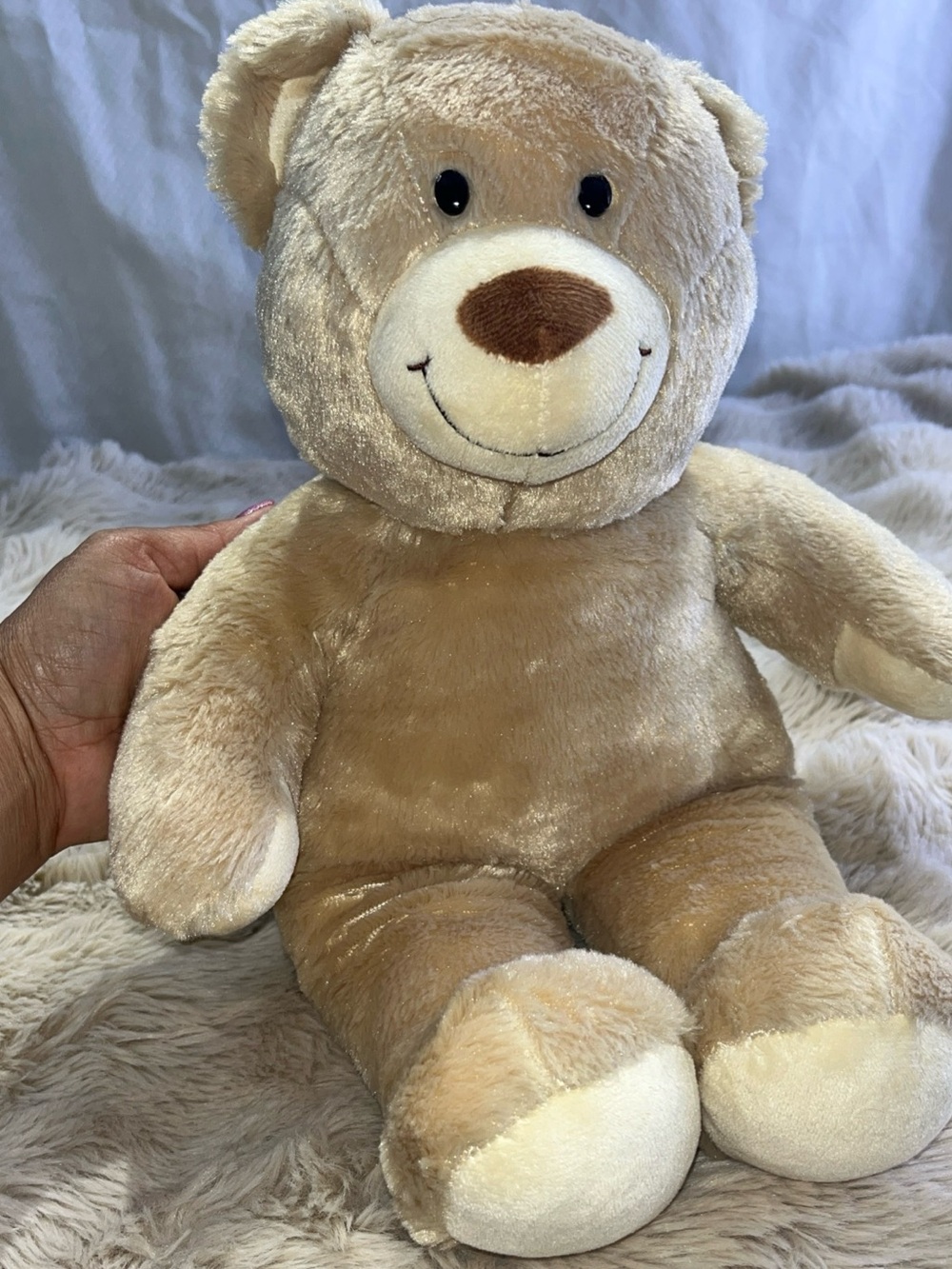 Plush Tan Teddy Bear Stuffed Animal - Soft Comfort Toy